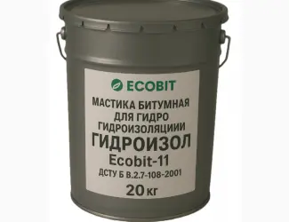 Зображення для оголошення Мастика битумная для гидроизоляции труб ГИДРОИЗОЛ Ecobit-11 ДСТУ Б В.2.7-108-2001 20 кг