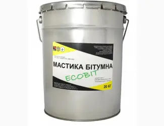 Зображення для оголошення Мастика бітумна фундаментна ЕКОБІТ вiдро 20 кг
