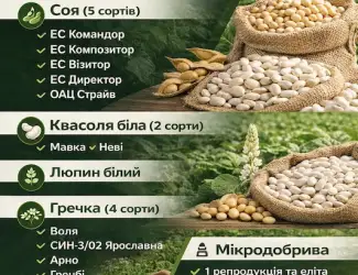 Зображення для оголошення Сертифіковане насіння різних польових культур та мікродобрива