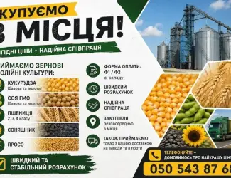 Зображення для оголошення Постійно купуємо зернові та олійні з господарства