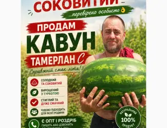Продам кавун сорт Тамерлан