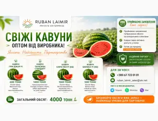 Продам кавун оптом від виробника | сорти Грін Джар F1