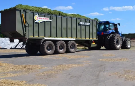 Універсальний здвижний причеп ТЗП-39 Атлант, вантажопідйомністю 30 тон