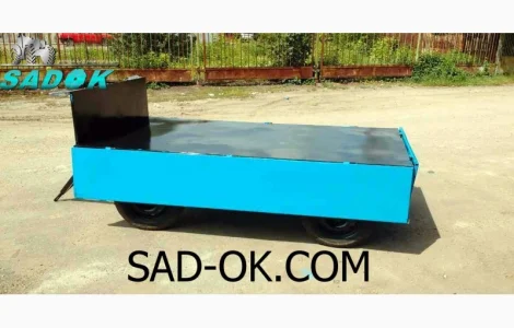 Тракторный Прицеп причіп двухосный Садок. Груз до 3 т. Откидной. Поворотный