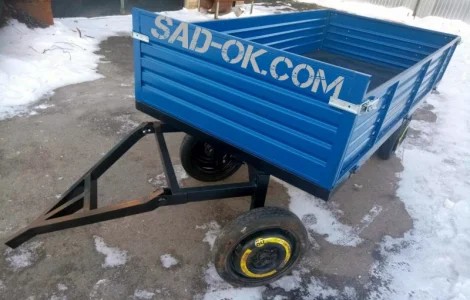 Прицеп причеп причіп двухосный Садок. Груз до 3 т. Откидной. Поворотный
