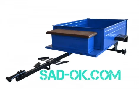 Прицеп для мотоблока. 140 см х 105 см. САМОСВАЛ