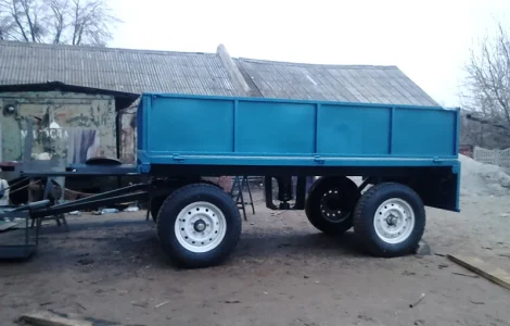Прицеп двухосный новый для минитрактора продам