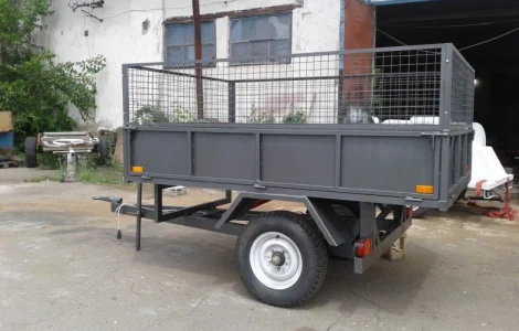 Прицеп одноосный для мини - трактора