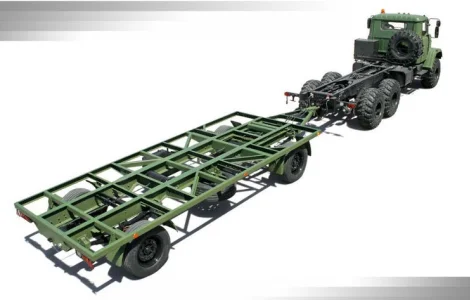 Прицеп КрАЗ А141Н2 (база для военного обрудования)
