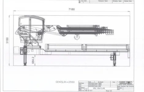 Кран-манипулятор ASK 45 Ton/M L4+2/5+2 Aselkon