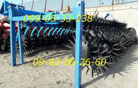 Продам как на фото)Оригинал Игольчатая борона ротационная навесная мотыга МБР-6