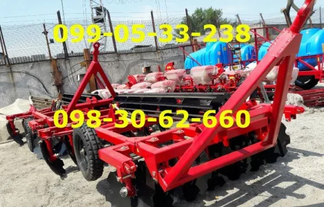 Прицепная дисковая борона БДП-2.5 АГ-2, 5 все как на фото МОДЕЛЬ 19ГОДА. мощная крепкая