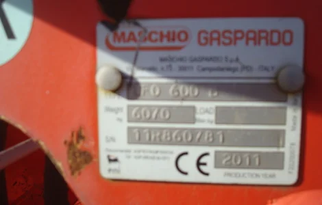 Продам причіпна дискова борона maschio gaspardo ufo 600 d610