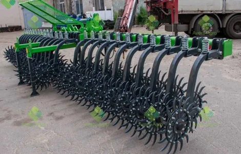 Борона ротационная Green Star 5, 7 м Euro со сменными зубами, рабочая ширина захвата 5, 7 м