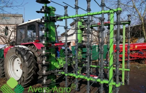 Тяжелая пружинная штригельная борона GREEN RAY 7, 5 М WTD