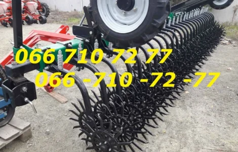 Борона культиватор МОТЫГА 6-метровая с транспортным устройством и защитой на фото