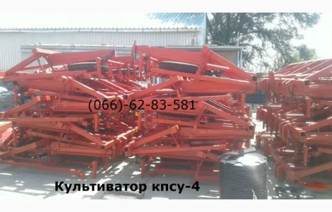 Культиватор КПСУ-4 Мощная балка рамы КПСУ-4 рассчитана на большие механические нагрузки
