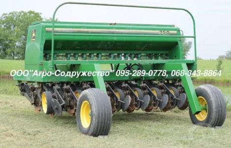 Механическая Сеялка зерновая John Deere 750 3, 1/4, 6/6, 1 из США