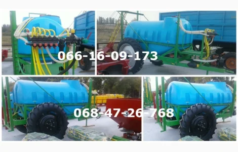 Польский опрыскиватель 2000 л. 18 м с тройной форсункой под кас + насос 140