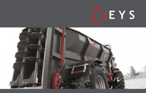 Трейлер для распределения твердого навоза EYS