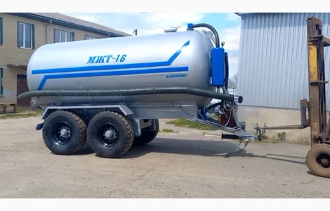 Вакумна Бочка МЖТ-16 для навозу на пневмоподушках з розкидачем навозу