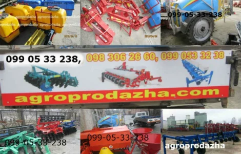 Косилки, грабли, плуги, дисковые бороны аг/агд