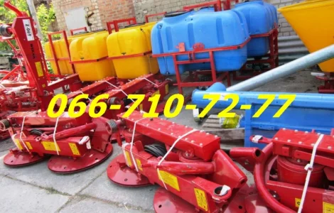 Ротационная косилка, двухроторная wirax z-169, сельскохозяйственная техника из Днепра