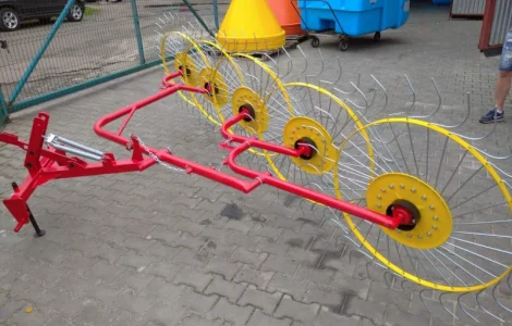 Грабалка ворошилка сонечко на 4 та 5 колес польща, підсилена рама