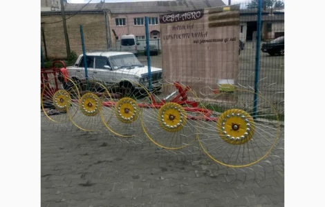 Граблі гребка грабарка грабалка ворошилка ворушилка сонечко 4 5 колес Польща