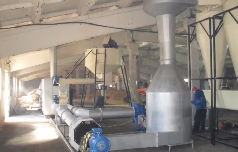 Комплектный завод по производству топливных пеллет из древксины (1т/ч)