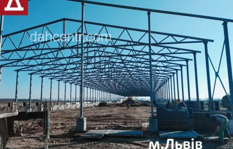 Каркас 15х30х5 Двосхилий ангар склад, цех, зерно, ферми, металоконструкція