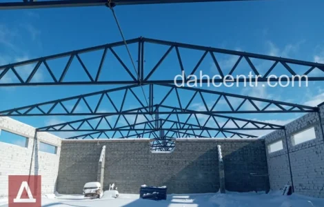 Ангар 24х54х6 під ключ - обшивка сендвіч-панелями