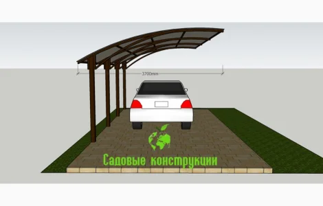 Консольные навесы из поликарбоната