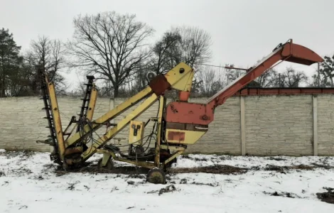 Зернометатель ЗМ-60 в рабочем