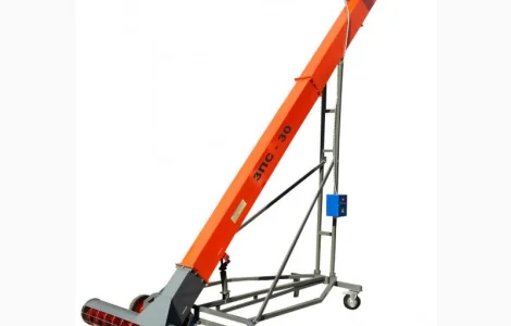 Зернопогрузчик сребковый, погрузчик зерна скребковый, транспортер зерна скребковый