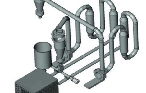 Сушилка аэродинамическая для сушения опилок и сыпучих материалов до 1500кг/час