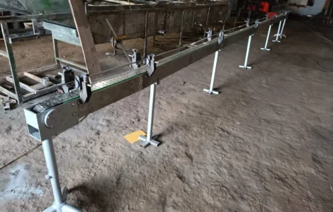 Транспортер - конвеєр стрічковий для консервних банок, склотари