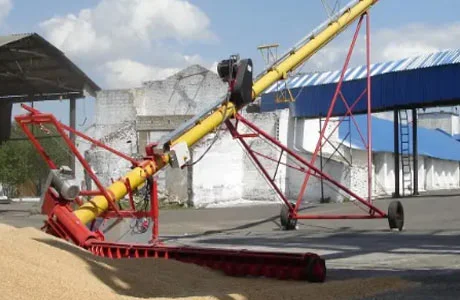 Транспортер шнековый передвижной наклонный