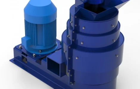 Роторно-вихровий млин для тонкого помелу 30кВт, до 5 т.год
