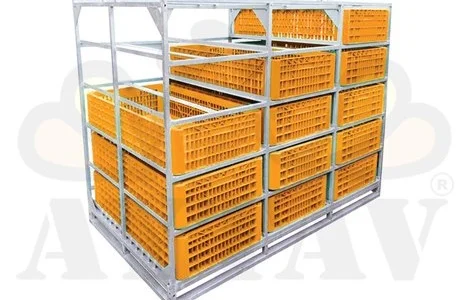 Корзини для перевозки птиці в контейнері (система транспортировки птиці в контейнері) NEW