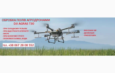 Обробка землі дронами, Агродрони, Внесення ЗЗР, Десикація
