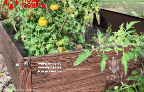 Грядка городна, високі грядки для полуниці, металеві грядки, бордюр