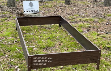Грядка оцинкованная под дерево орех с сучком