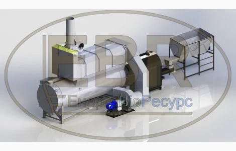 Теплогенератор с воздушным теплообменником для зерновых сушилок