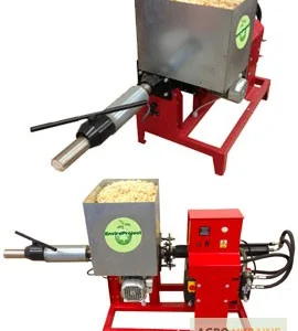 Брикетировочный автоматический мини-пресс для древесных опилок (брикетировщик, брикетёр)