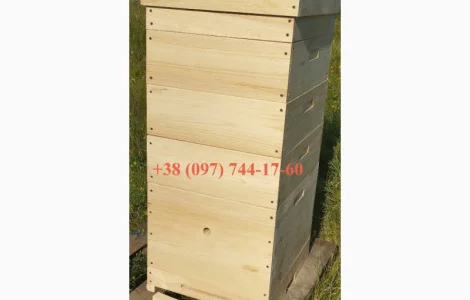 Вулики Рута та Дадан (10 і 12 рамок) — клеєні в шпунт на водостійкому клеї