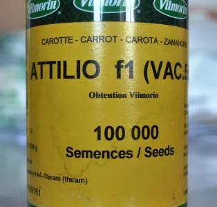 Семена моркови Аттилио F1, Vilmorin (Франция), Кол-во 100 000 семян, недорого, распродажа