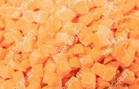 Заморожена морква кубик