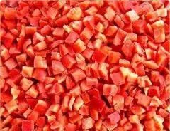 Перец красный кубик замороженный