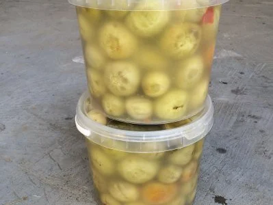 Соленый помидор зеленый